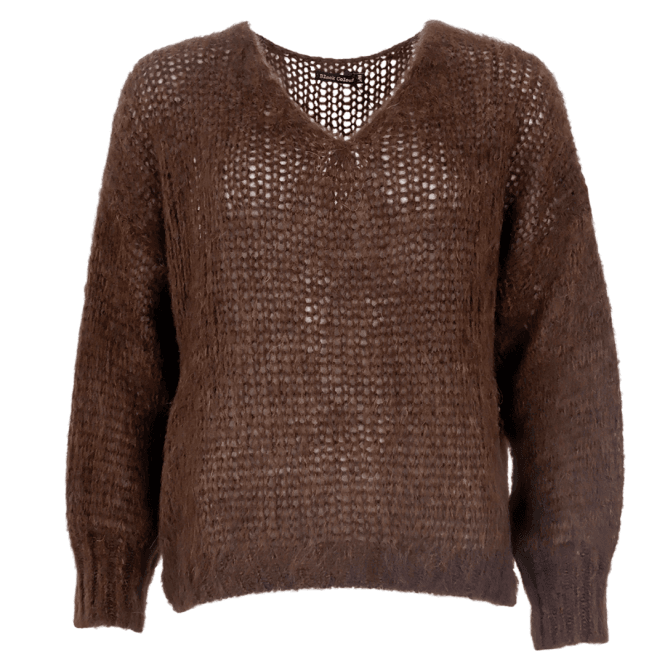 Simona Knitted Jumper Brown